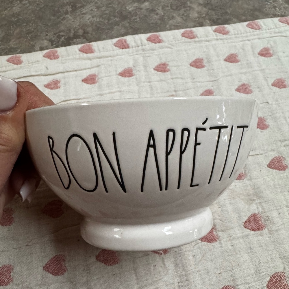 Rae Dunn Bon Appetite white bowl